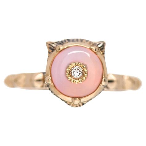 le marché des merveilles gucci ring|Gucci 18K Yellow Gold Le Marche de Merveilles Pink Opal.